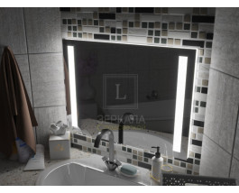 Зеркало с подсветкой для ванной комнаты Мессина 110х80 см